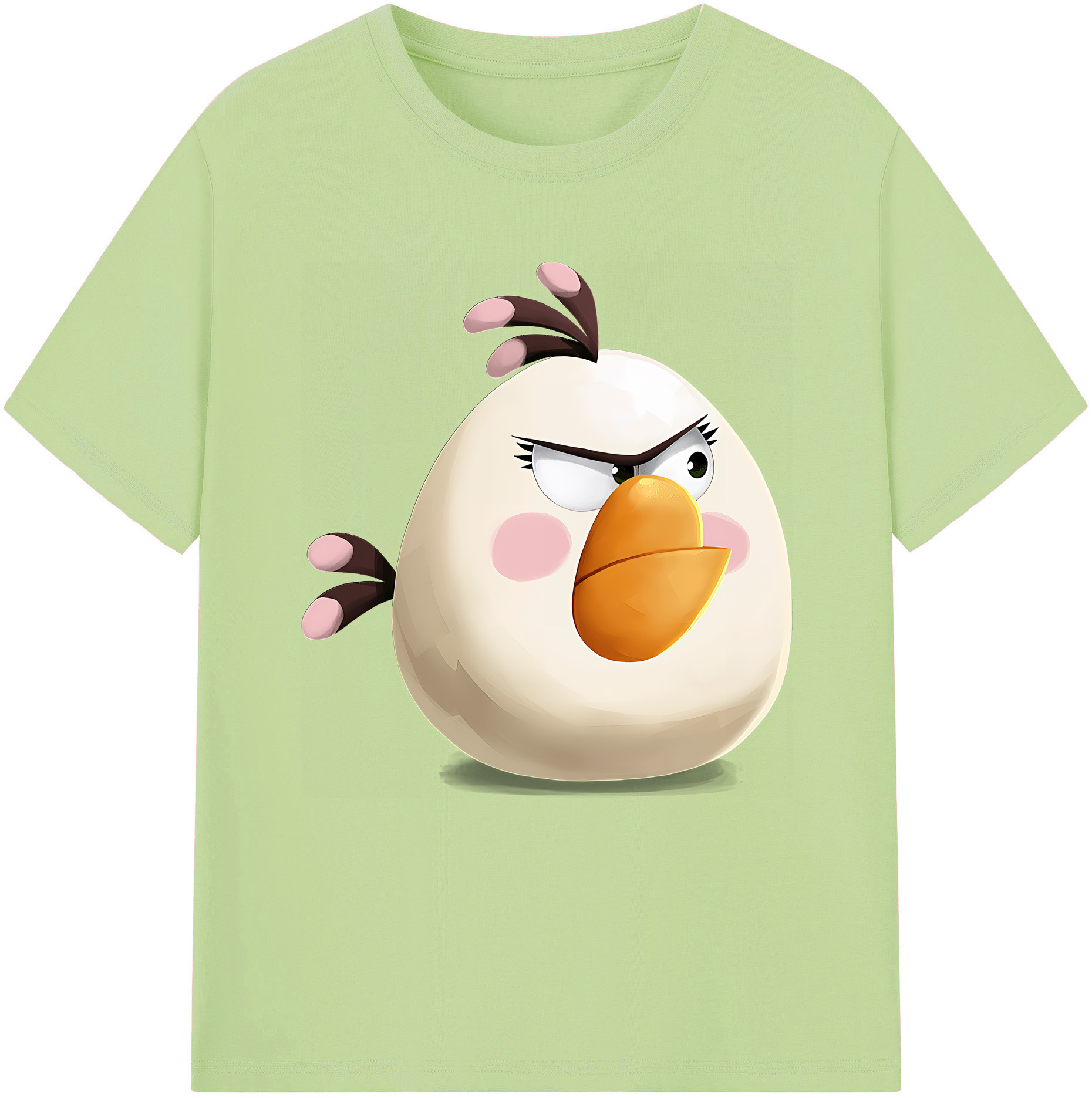 （画像用） Angry Birds アングリーバード 綿100％半袖Tシャツ（フロントプリント）